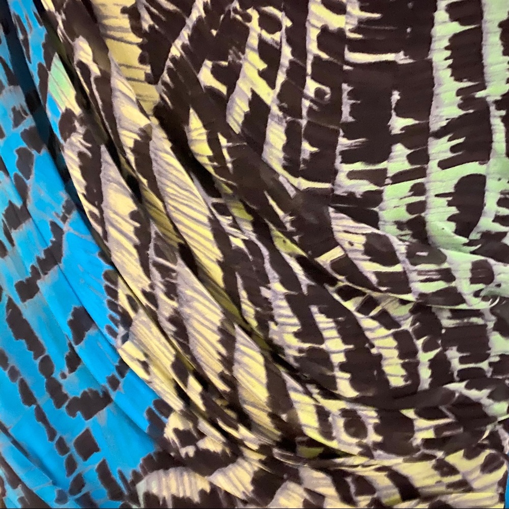 DVF | Erosa Silk Ruched dress size 4 Animal Print - Picture 8 of 11